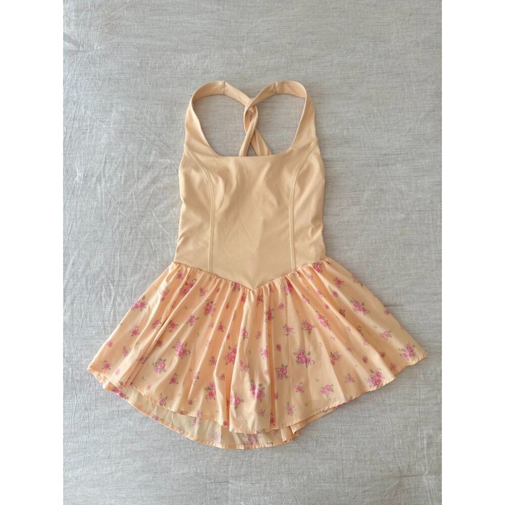 As revival Floral Women's Pink Yellow Playsuit Romper Active Dress